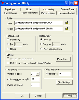 Spool and Retain Tab