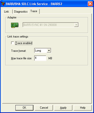 SDLC Trace Tab